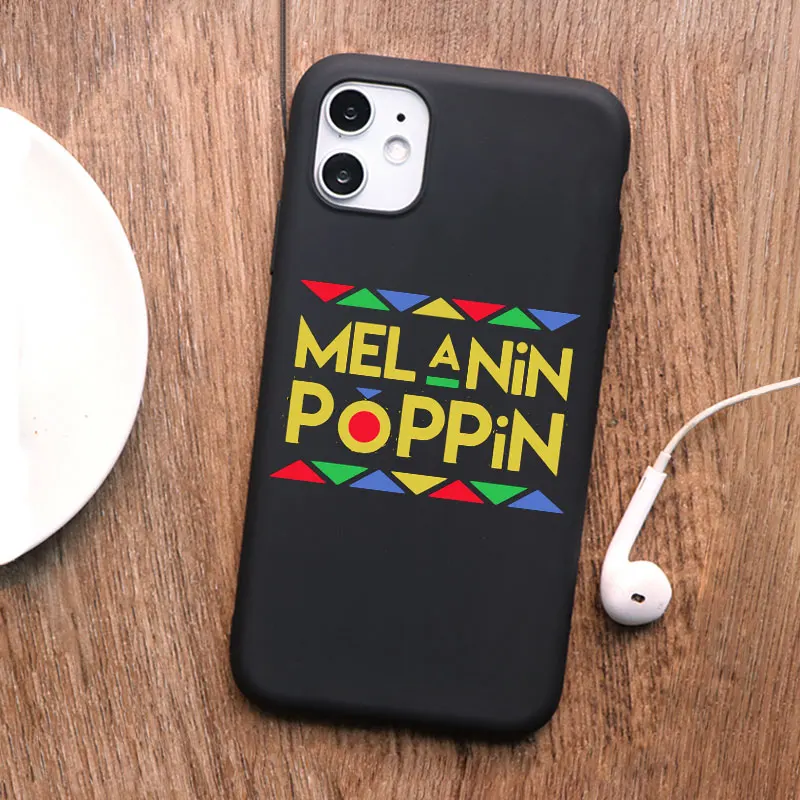 Чехол для телефона PUNQZY Afro Black Girl Magic Queen Melanin Poppin iPhone 12 pro 11 PRO MAX XS XR X 6 8 7 Plus SE 2
