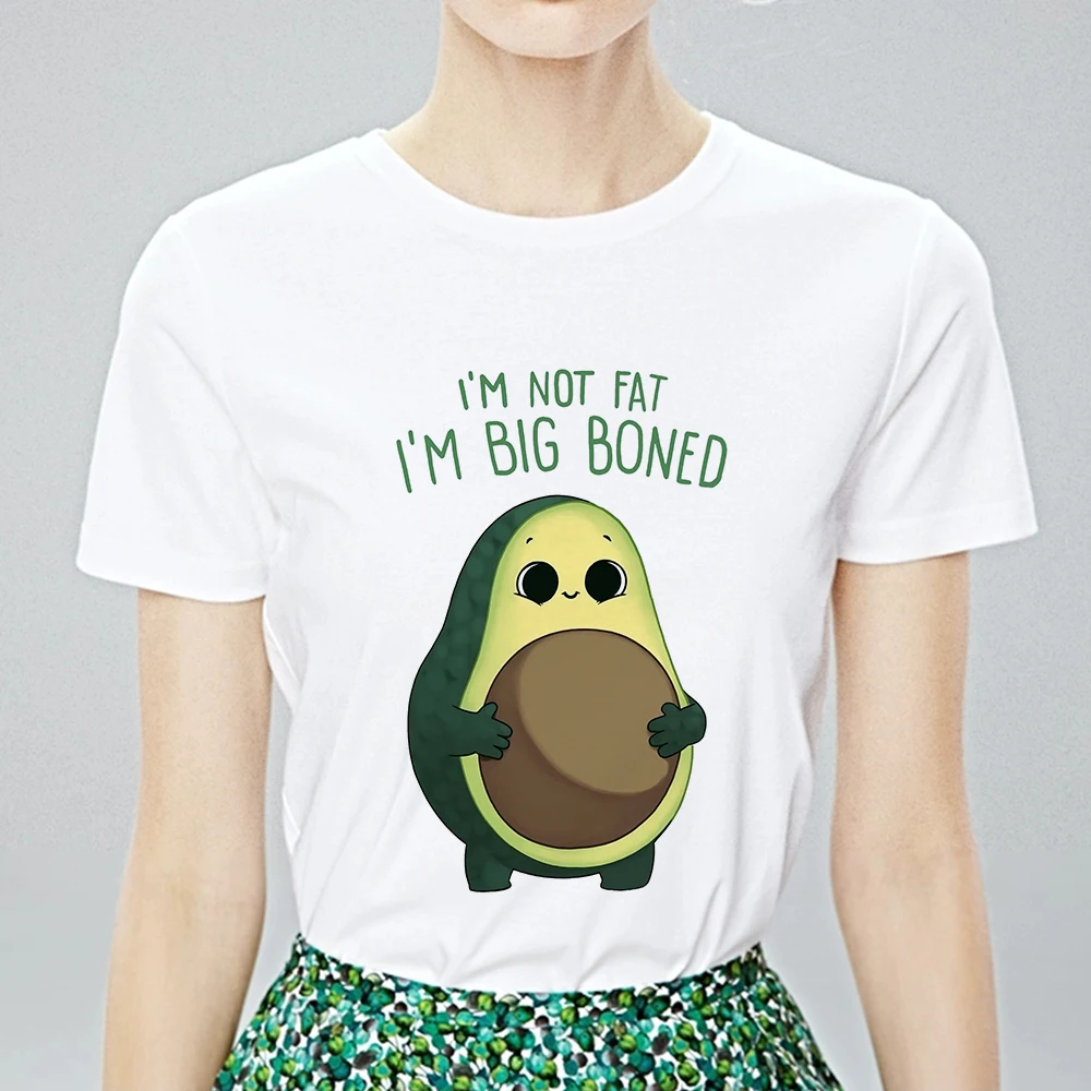 Одежда с авокадо футболка оверсайз женская Женские Смешные Летние топы милым