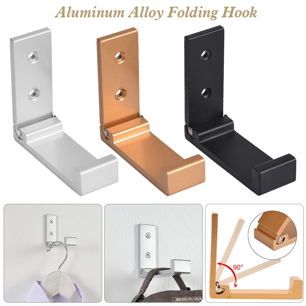 

Крючок для пальто и шляпы, настенное крепление с винтами, настенный крючок из алюминиевого сплава для сумок, шляп, курток, полотенец