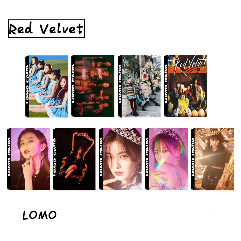 

30 шт./компл. KPOP Red Velvet Girls RBB RV альбом HDPhoto Cards Self Made Paper LOMO Card постер Photocard