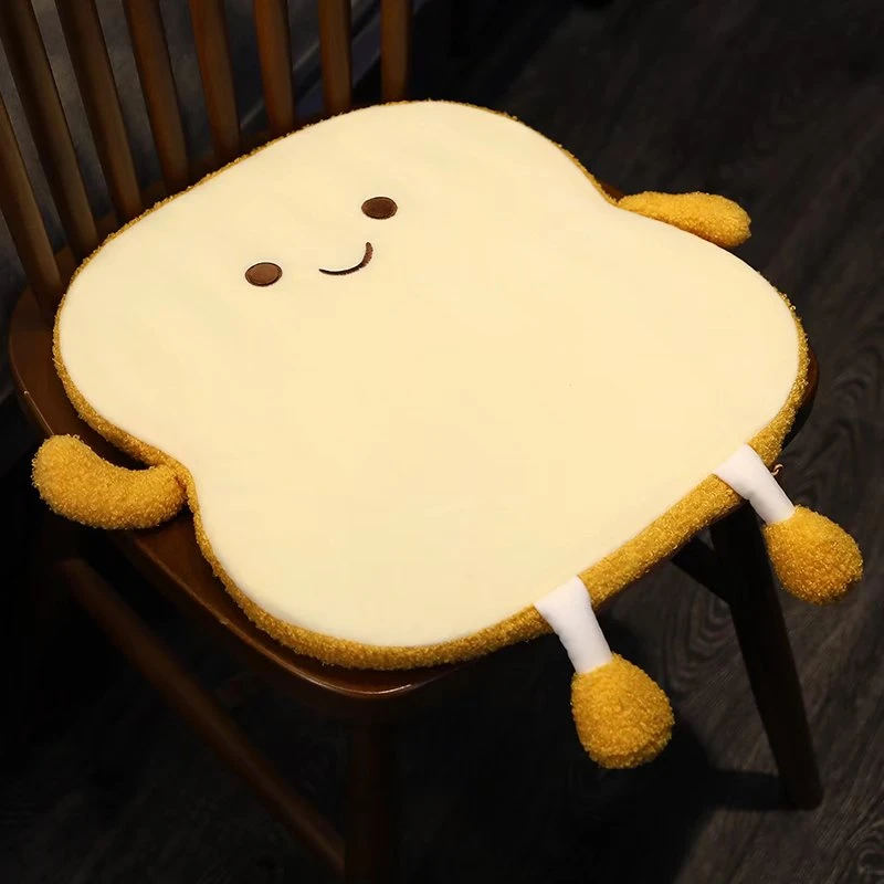 

Cartoon Toast Bread Soft Office Rest Chair Seat Cushion