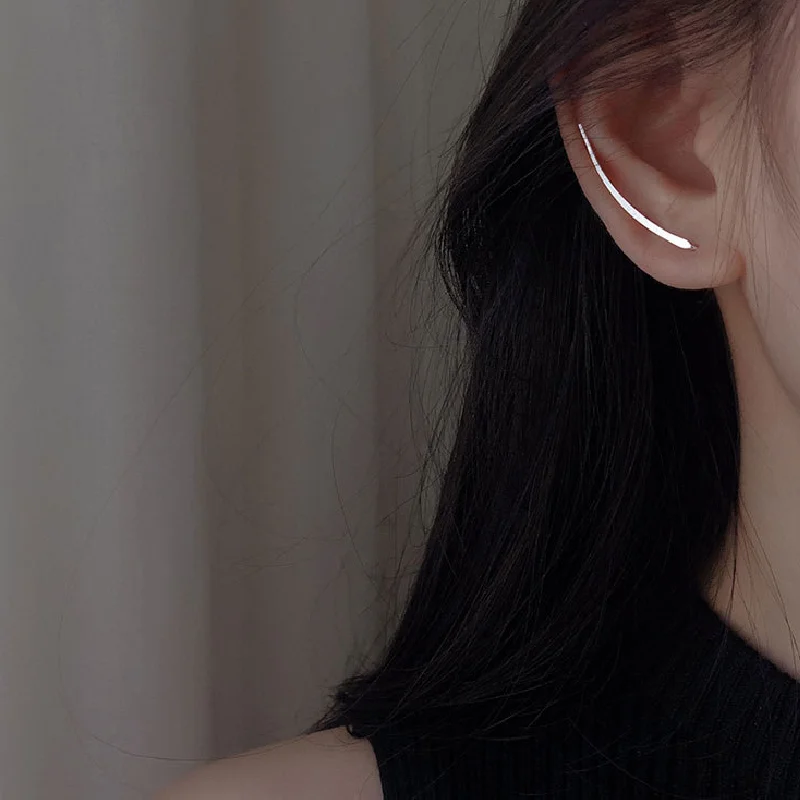 

Серьги-клипсы женские U-образные из серебра 925 пробы, повседневные, подарок