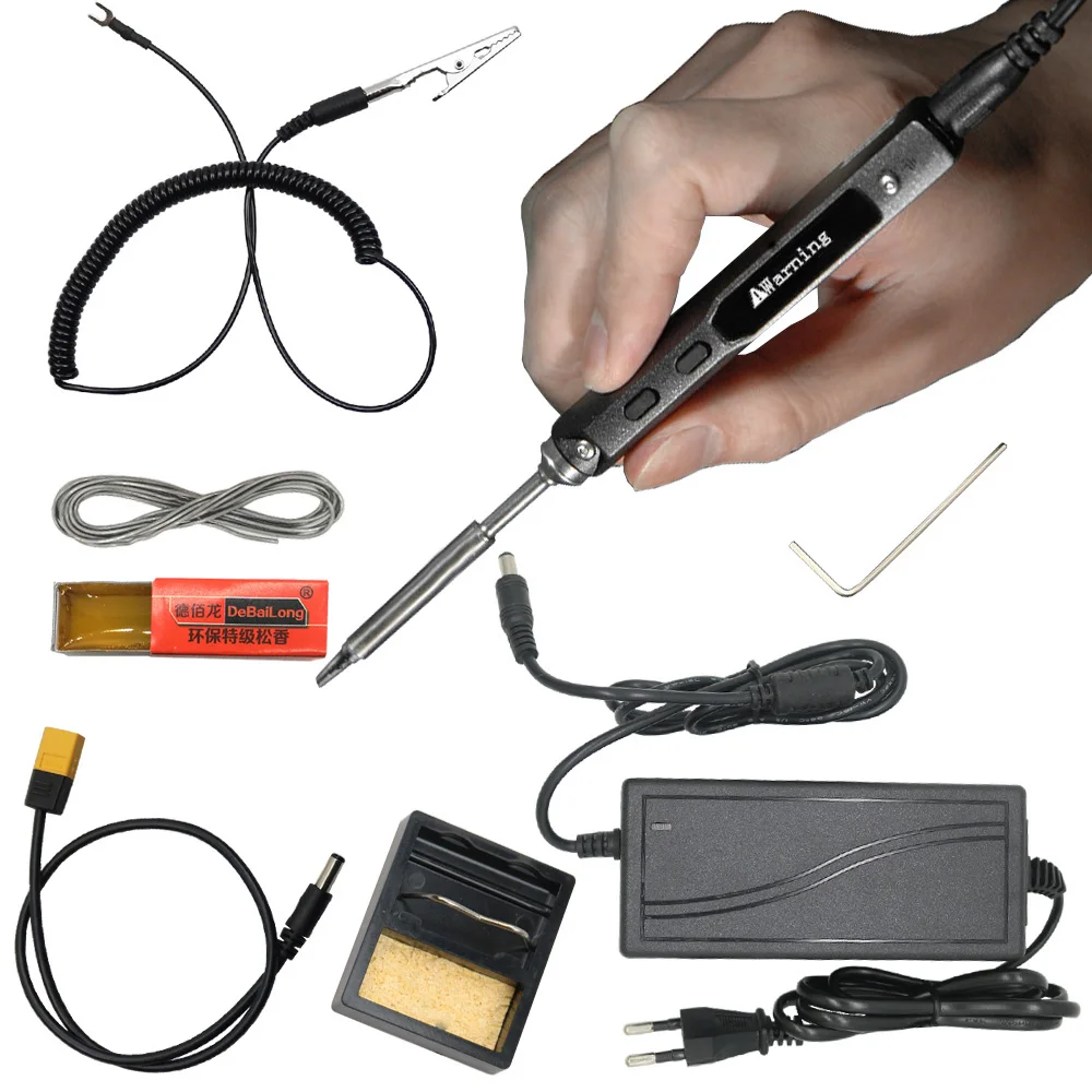 Цифровая электрическая портативная умная паяльная станция TS100 MINI OLED 65 Вт с TS