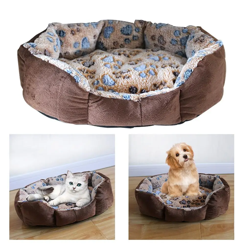

Pet Dog Nest Fleece Warm Dog Bed Mat Pet House Plush Cozy Nest Mat Portable Dogs Sofa Sleeping Bed Winter Puppy Dog Kennel