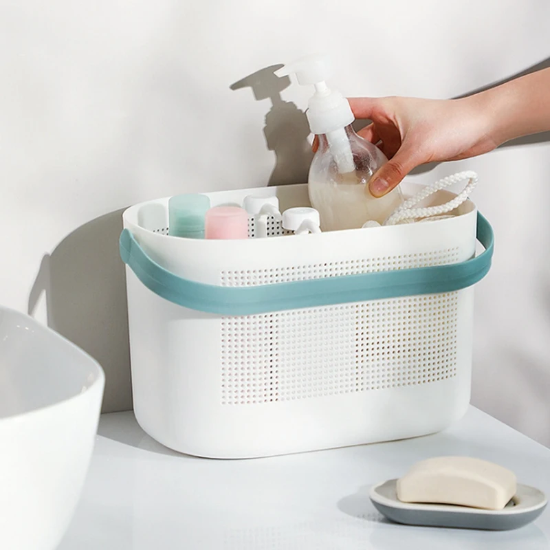 Новая Корзина для ванны с плотными отверстиями и ручкой корзина хранения фруктов