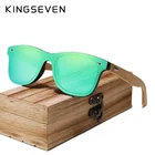 Солнцезащитные очки KINGSEVEN с бамбуковой оправой, поляризационные, с деревянными дужками, UV400, для мужчин и женщин