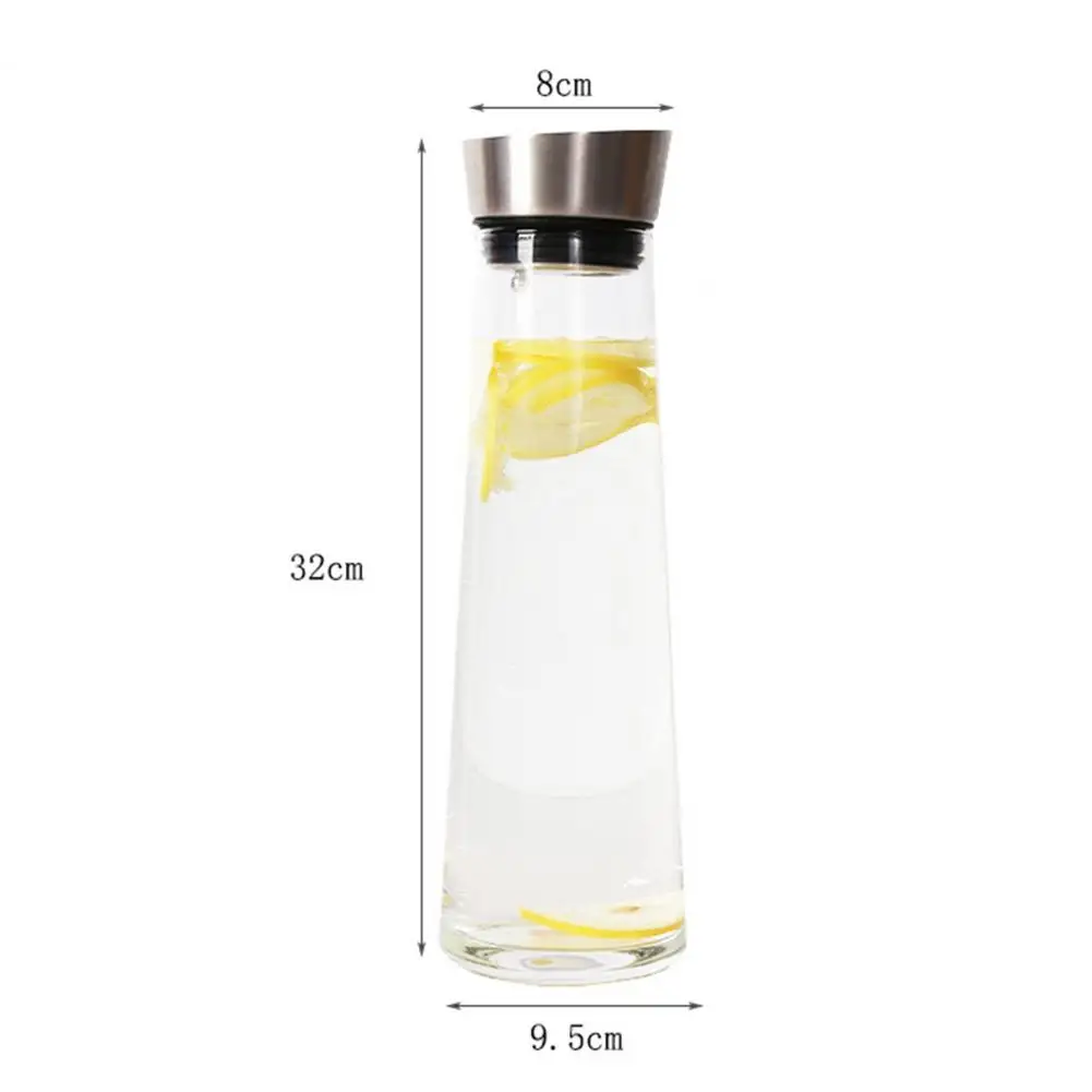 1000ml Large Capacity Kettle Juice Cold Water Bottle Cooling Jug Glass Pitcher | Дом и сад