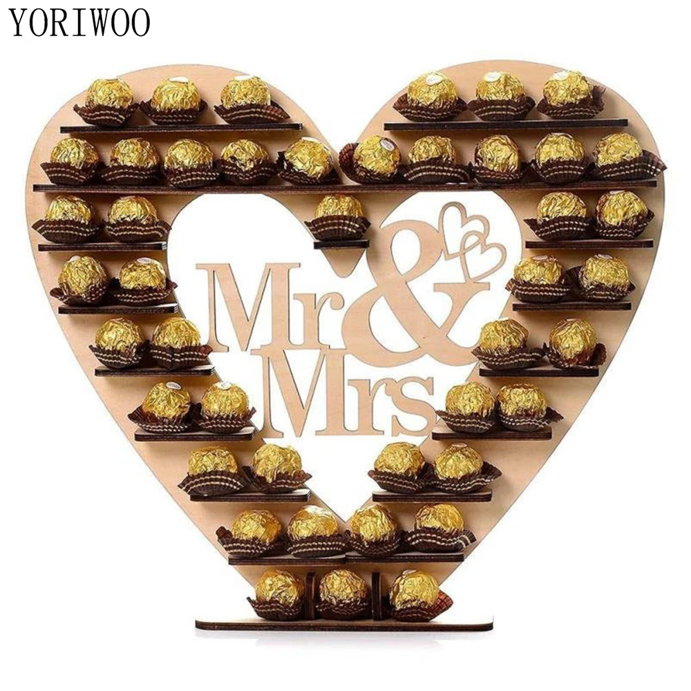 YORIWOO деревянная любовь шоколадная рамка стенд романтическое свадебное украшение мистер миссис свадебные конфеты бар кекс YORIWOO деревянная любовь шоколадная рамка стенд романтическое свадебное украшение мистер миссис свадебные конфеты бар кекс