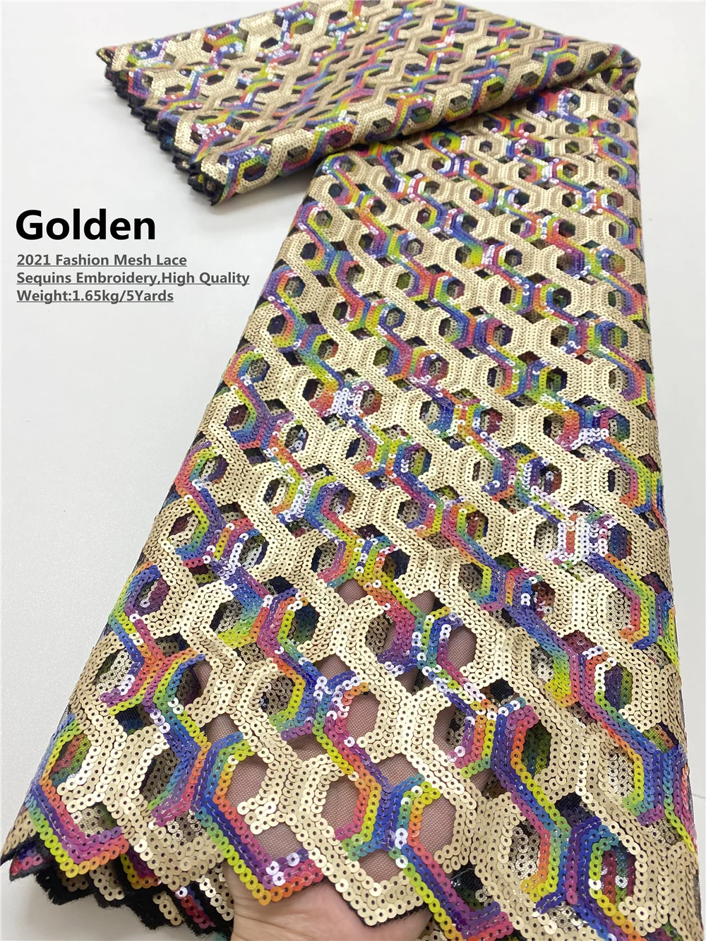 Африканская белая кружевная ткань NIAI с блестками 2020 высококачественное кружево