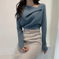 long sleeve pullovers sweater female long sleeve knitted t shirt womens slim bottoming shirt jumpers 2021 autumn winter new