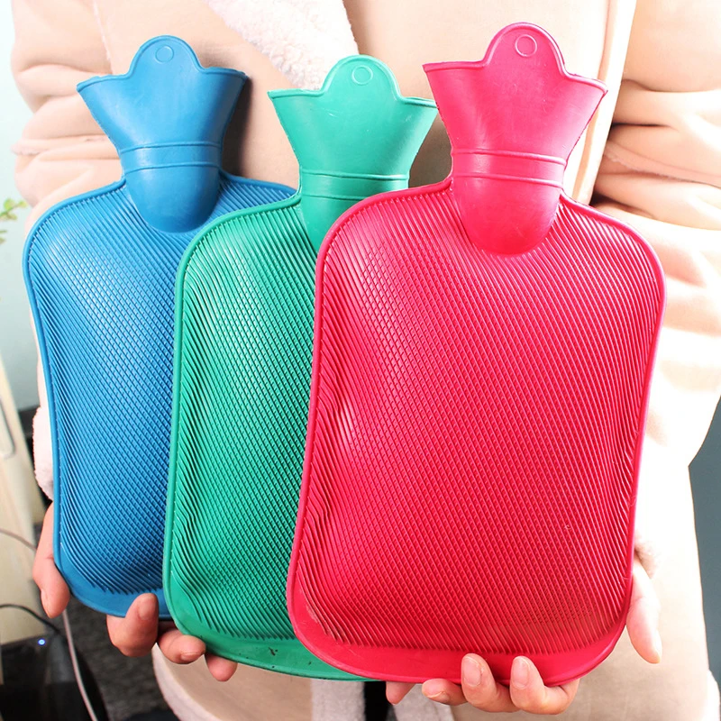 

1000ml 1750ml 2000ml Portable Rubber Hot Water Bottle Warm Belly Treasure Filled Hand Warmer Mini Explosion-proof Hot Water Bags