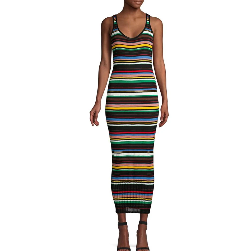 Adyce 2021 летнее Новое Бандажное разноцветное платье женское сексуальное с