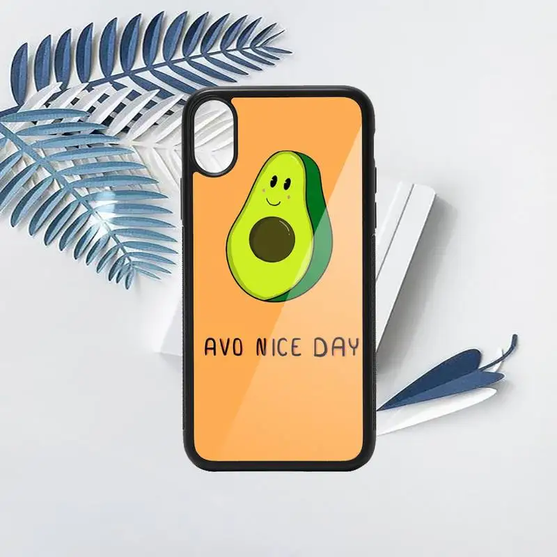 

cartoon avocado aesthetic cute fruit Phone Case PC for iPhone 11 12 pro XS MAX 8 7 6 6S Plus X 5S SE 2020 XR