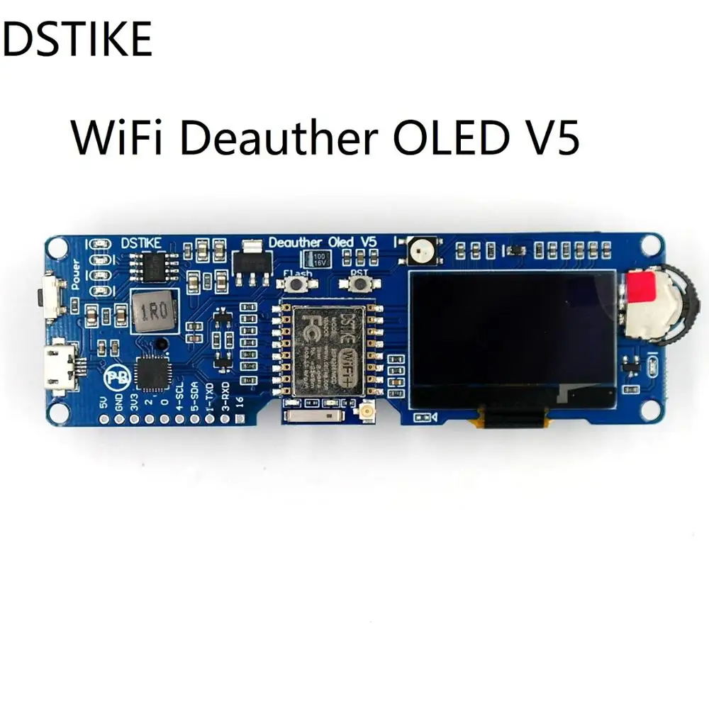 DSTIKE WiFi Deauther OLED V5 ESP8266 макетная плата 18650 защита от полярности батареи с чехлом и