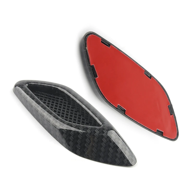

Carbon Fiber Car Hood Frame Decorative Stickers Fender Air Outlet Side Mark Universal Decorative Cover