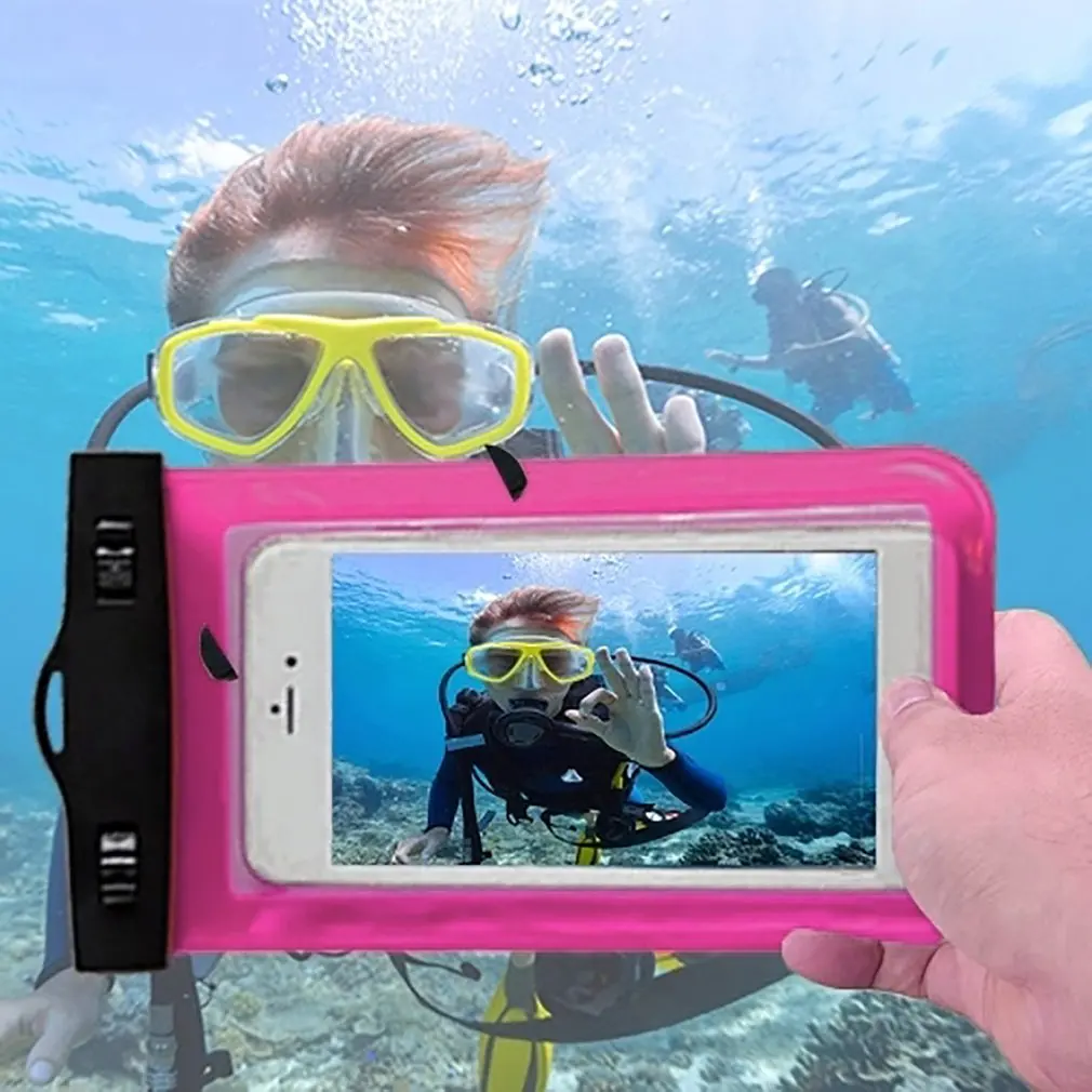 Водонепроницаемый мобильный чехол для iPhone X Xs Max Xr 8 7 samsung S9 прозрачный ПВХ герметичный подводный сотовый смартфон сухой Чехол