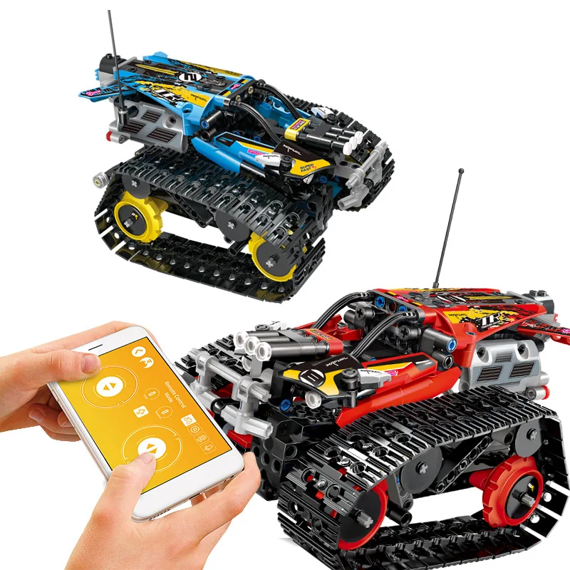 2 4 gassembing строительные блоки приложение Rc автомобиль гусеничный трюк сборка