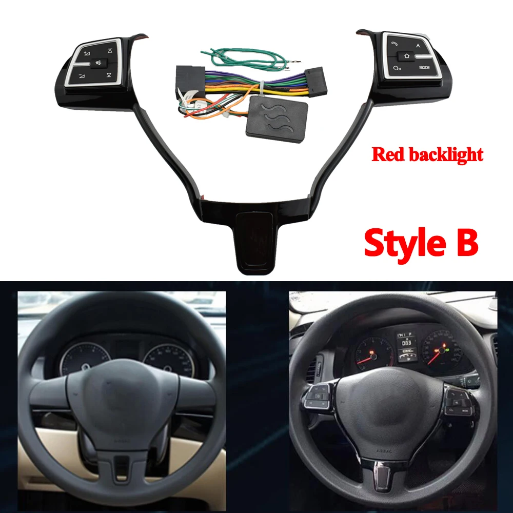 

Modified multifunction steering wheel control button volume button audio switch phone button for VW Golf 7 Jetta MK6 Polo