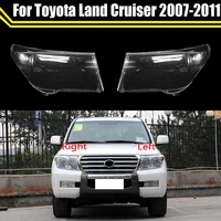 auto light caps for toyota land cruiser 20072011 front car protective headlight cover transparent lampshade glass lens shell