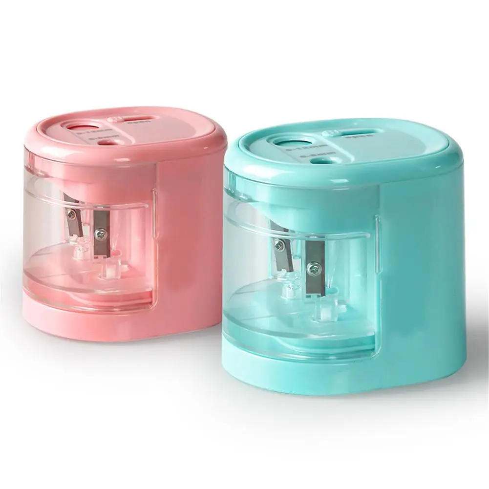 Electric Pencil Sharpener Automatic Smart Double Hole Primary School Stationery Office #X30 | Канцтовары для офиса и дома