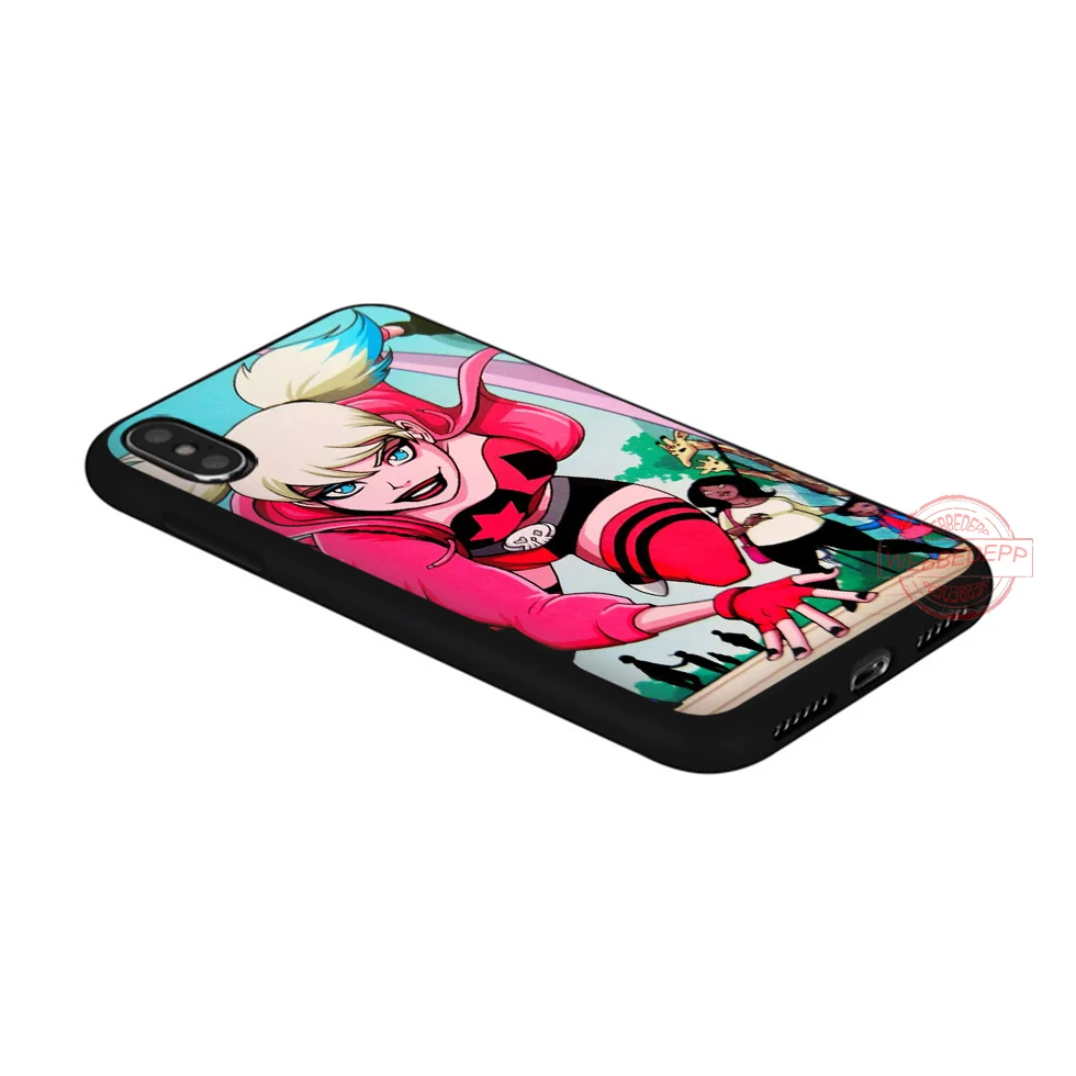 WEBBEDEPP Harley quinn анимированный Мягкий Силиконовый ТПУ чехол для телефона iPhone 5 6 7 8 Plus X