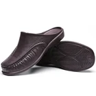 Сандалии мужские без застежки, повседневная обувь для прогулок, дизайнерские, удобные мягкие тапочки, размеры 40-46