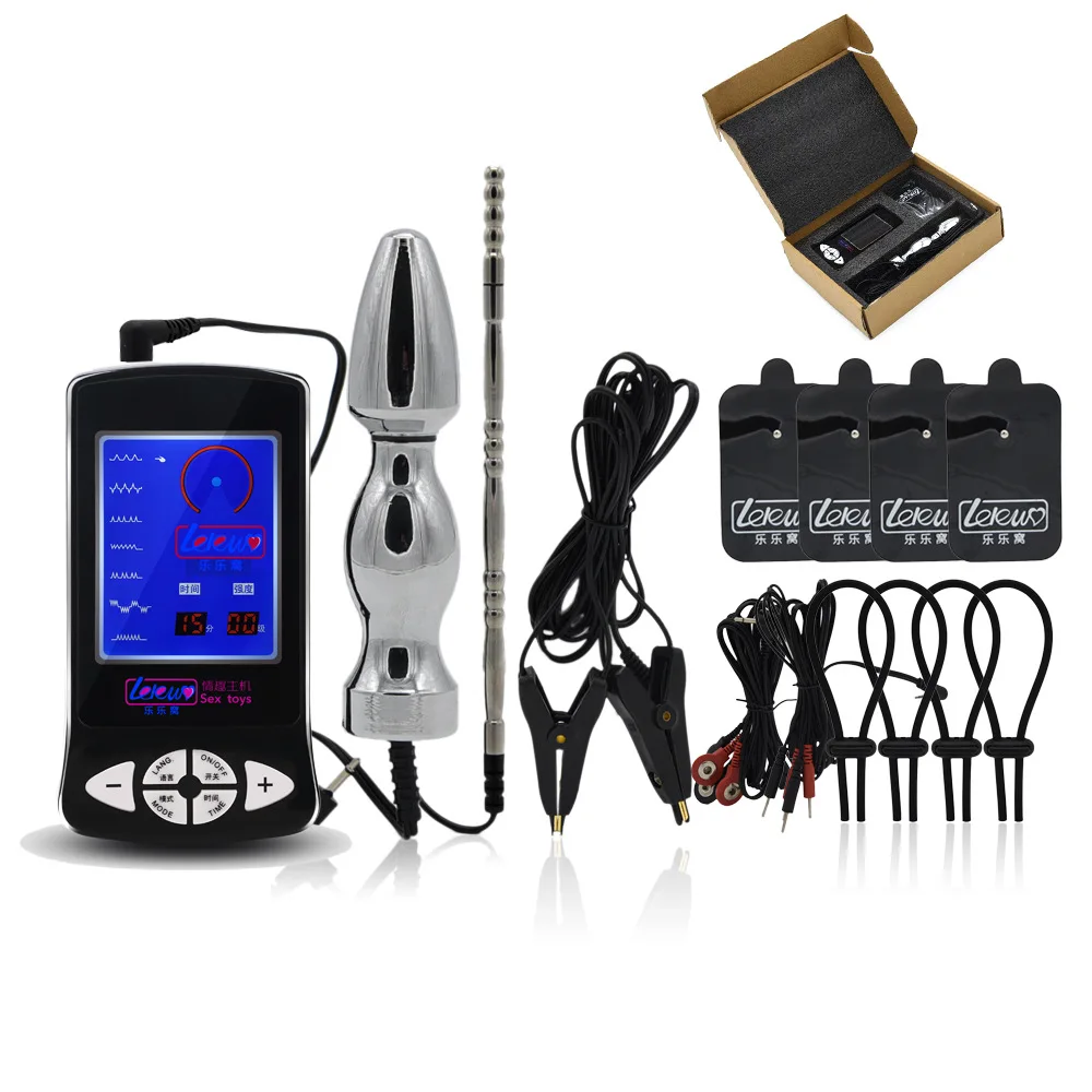 Бдсм бондаж электрический шок анальная пробка кольца на пенис массажный коврик