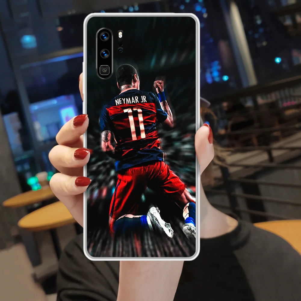 

Neymar football soccer athlete Phone Case hull For HUAWEI p 8 9 10 20 30 40 smart Lite 2017 19 Pro Z transparent waterproof soft