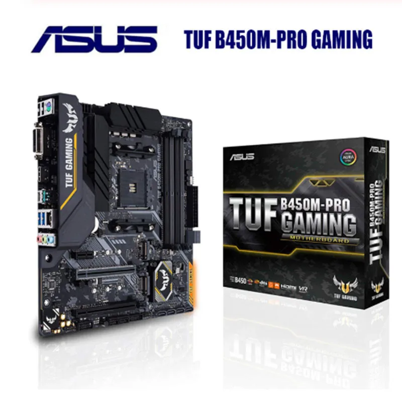 Новинка для ASUS TUF B450M PRO игровая материнская плата розетка AM4 DDR4 AMD B450 оригинальная
