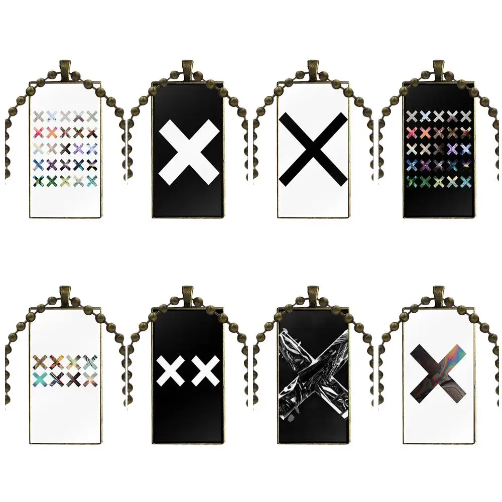 The Xx Glass Cabochon Pendant Necklace Rectangle Fashion For Women Party | Украшения и аксессуары