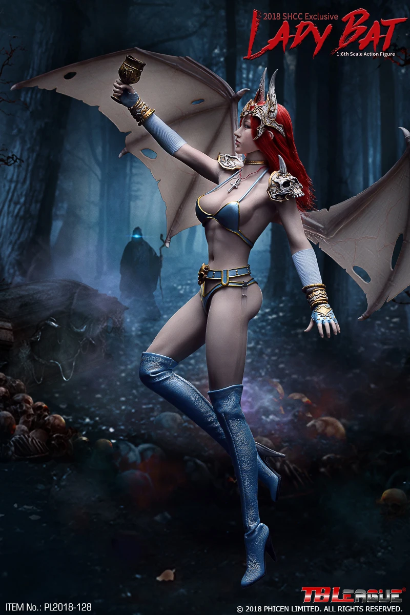 Коллекционная экшн-фигурка Ale Lady Bat TBLeague PL2018-128 1/6 с бесшовным гибким корпусом
