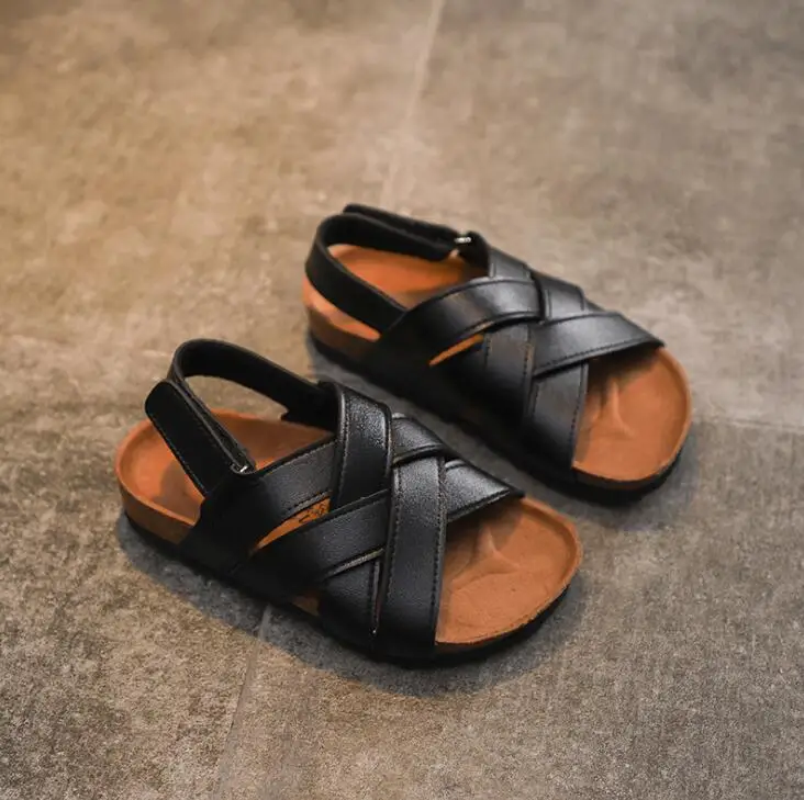 2020 Весна Лето Новые детские сандалии пробковые тапочки для мальчиков и девочек