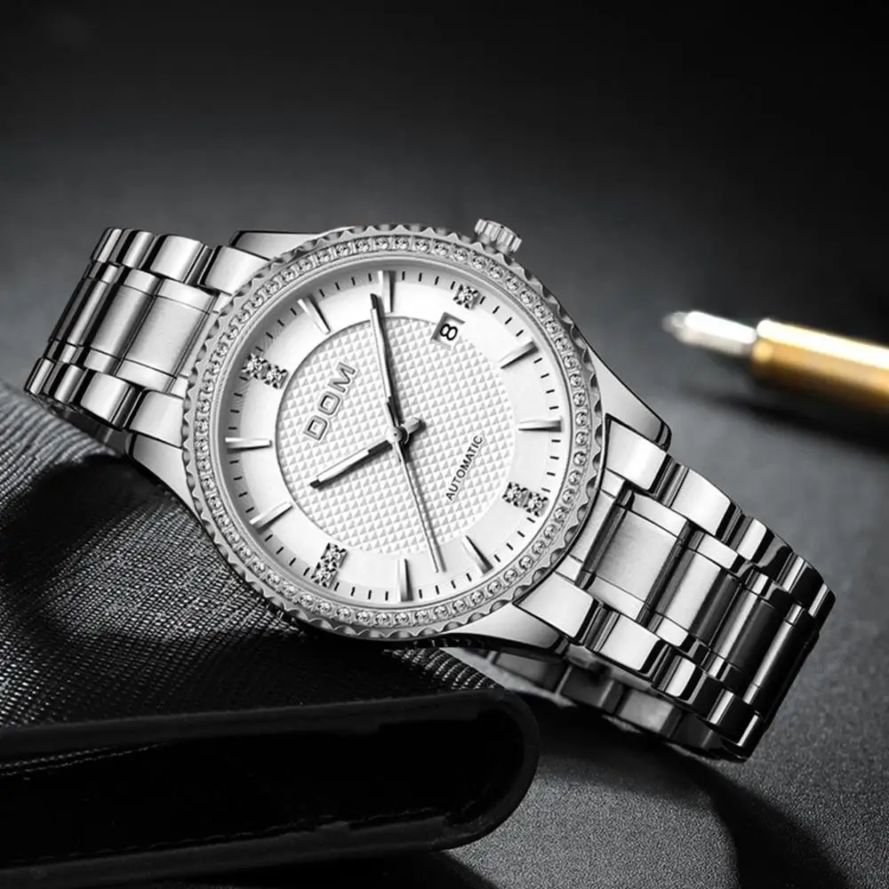 

DOM automatic mechanical watch men's watch waterproof stainless steel luminous fashion couple watch business female watch sports