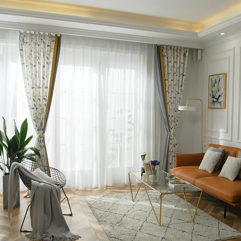 Американские сельские шторы в пасторальном стиле для гостиной столовой спальни