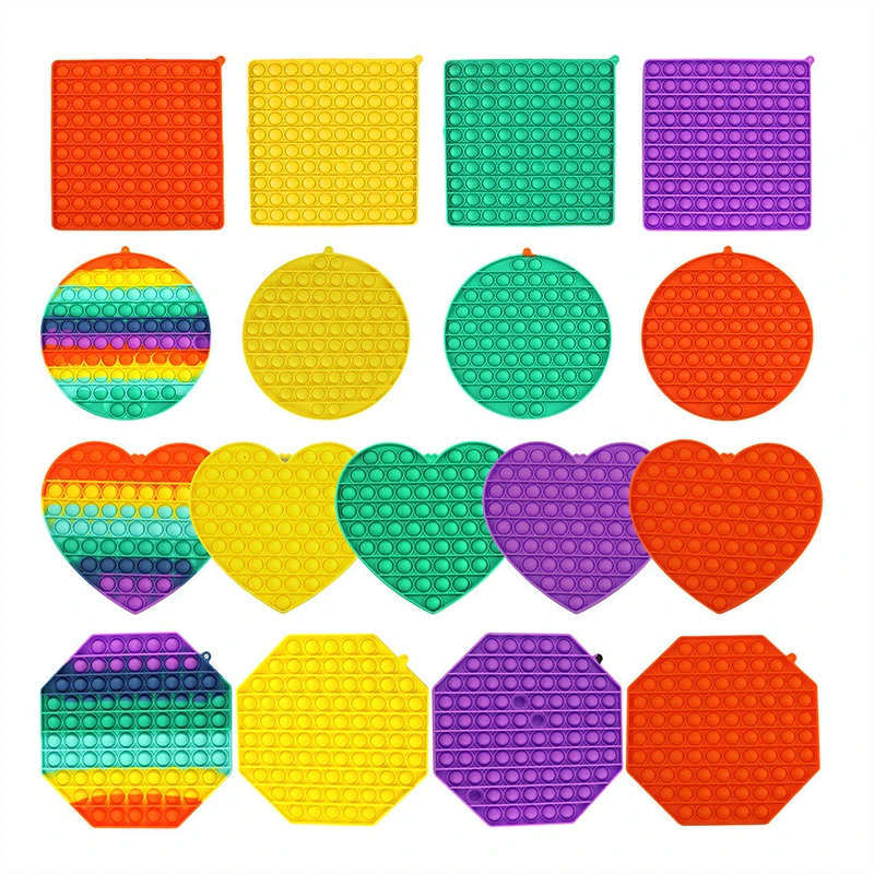 

Pop It Hot Push Bubble Fidget Toys Adult Stress Relief Toy Antistress PopIt Soft Squishy Anti-Stress Gift Anti Stress Box Poppit