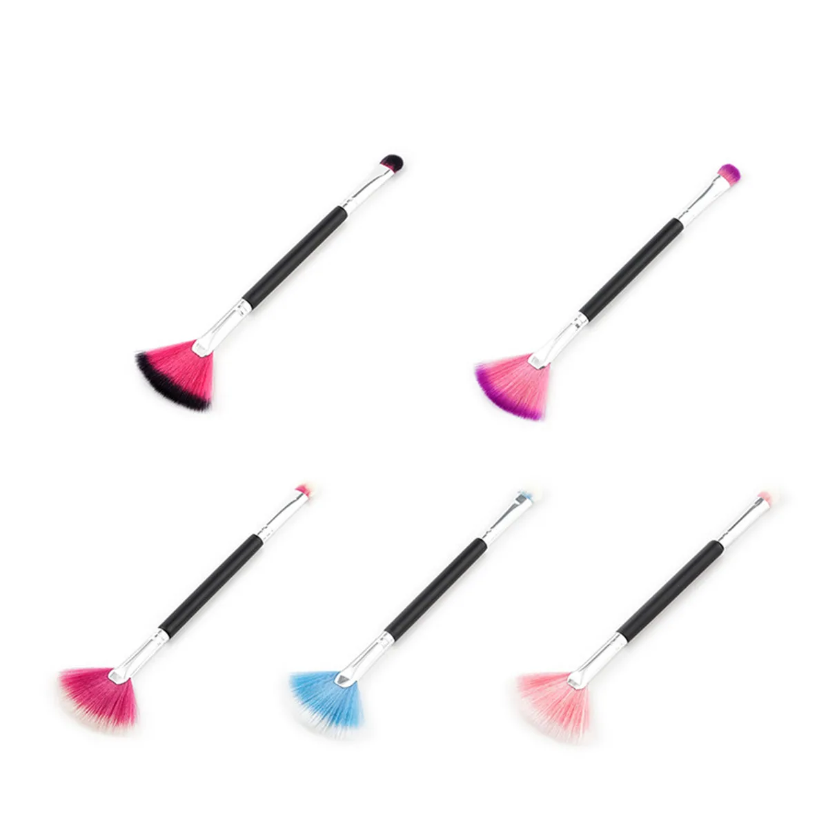 Одиночная Кисть для макияжа косметическая кисть в форме веера растушевки теней