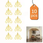 10 штук 3D зеркальных настенных наклеек, съемная наклейка сделай сам, самоклеящаяся художественная роспись, домашнее украшение для стен комнаты