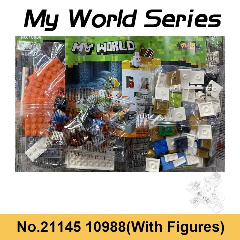 

210pcs The Skull Arena My World Series Zombie Figures Compatible With 21145 Building Blocks Bricks Toys For Children's Gifts