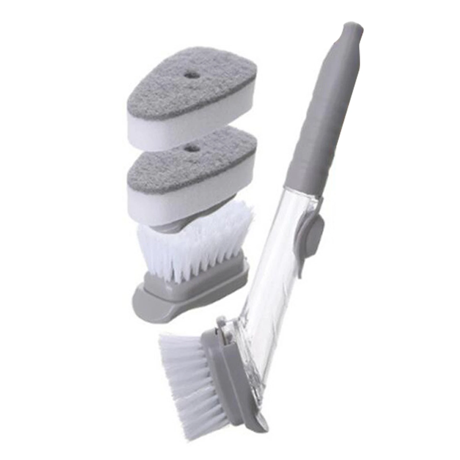 

2 в 1, губка с длинной ручкой и дозатором для мыла