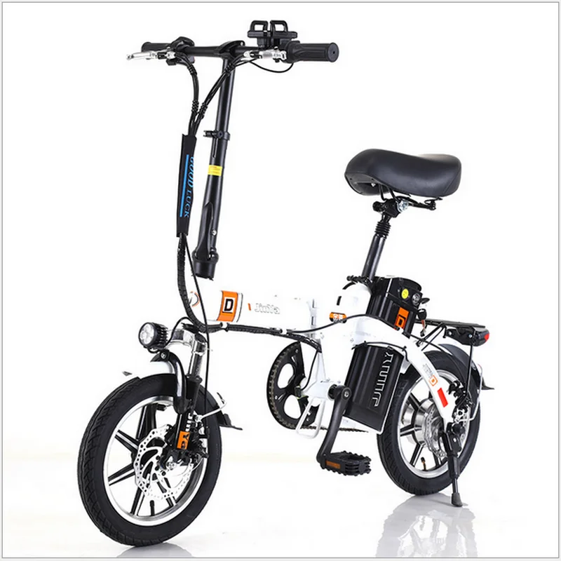 

2023 14 дюймовый складной электрический велосипед MTB 48V250W бесщеточный двигатель 10ач 20 Ач велосипед с литиевой батареей