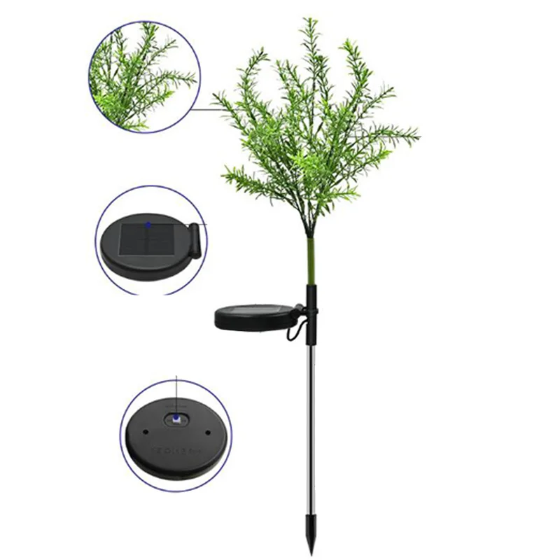 Уличный светильник на солнечной батарее садовый рождественскую елку для двора