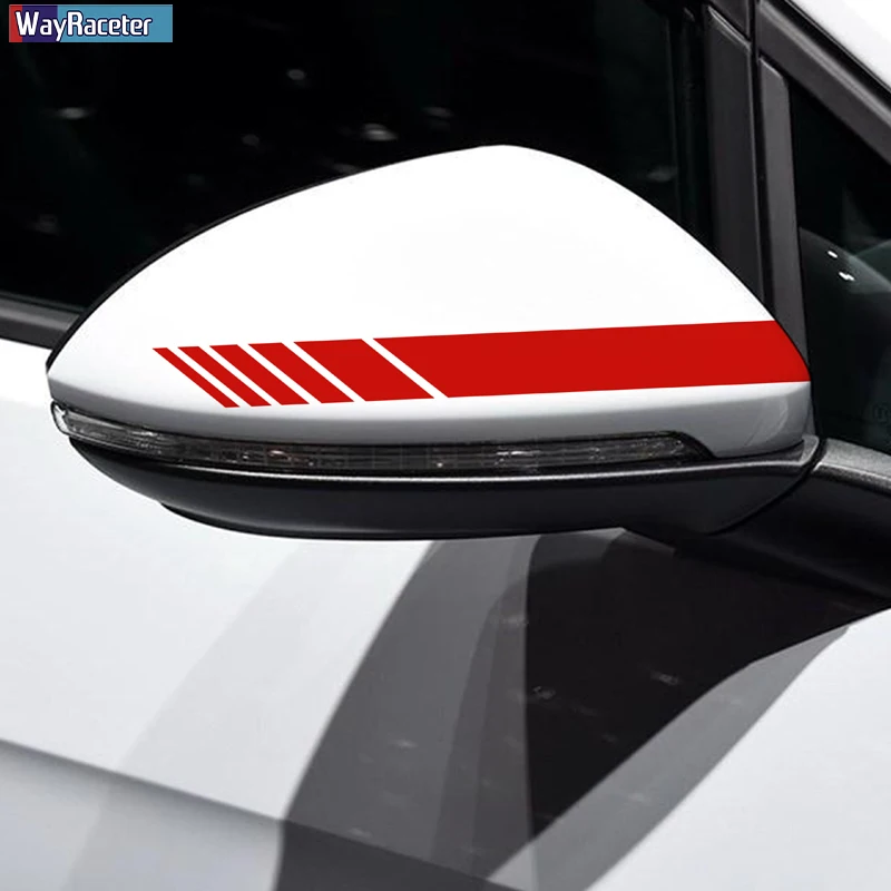 2 шт. наклейка на зеркало заднего вида для автомобиля украшение VW Volkswagen Golf Polo Scirocco