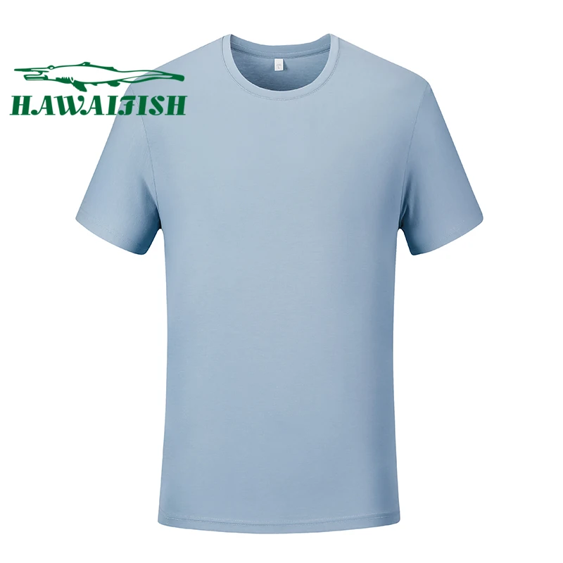 

Pure color T-shirt short-sleeved 2021 high-quality half-sleeved men's ice t-shirt color short-sleeved men's sports T-shirt