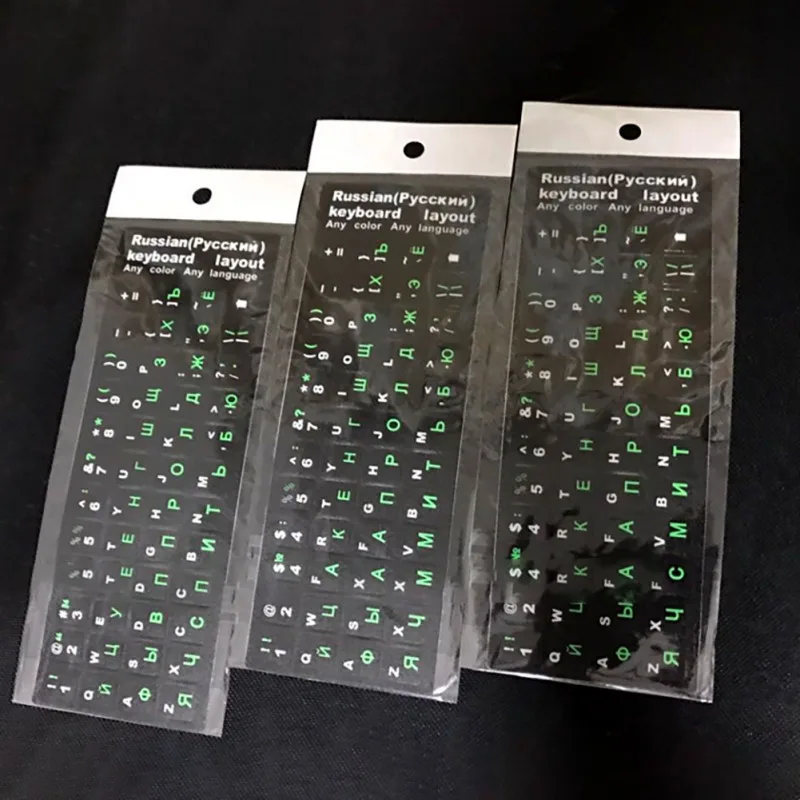 Русский Иврит английская клавиатура наклейки матовый цвет русскоязычная