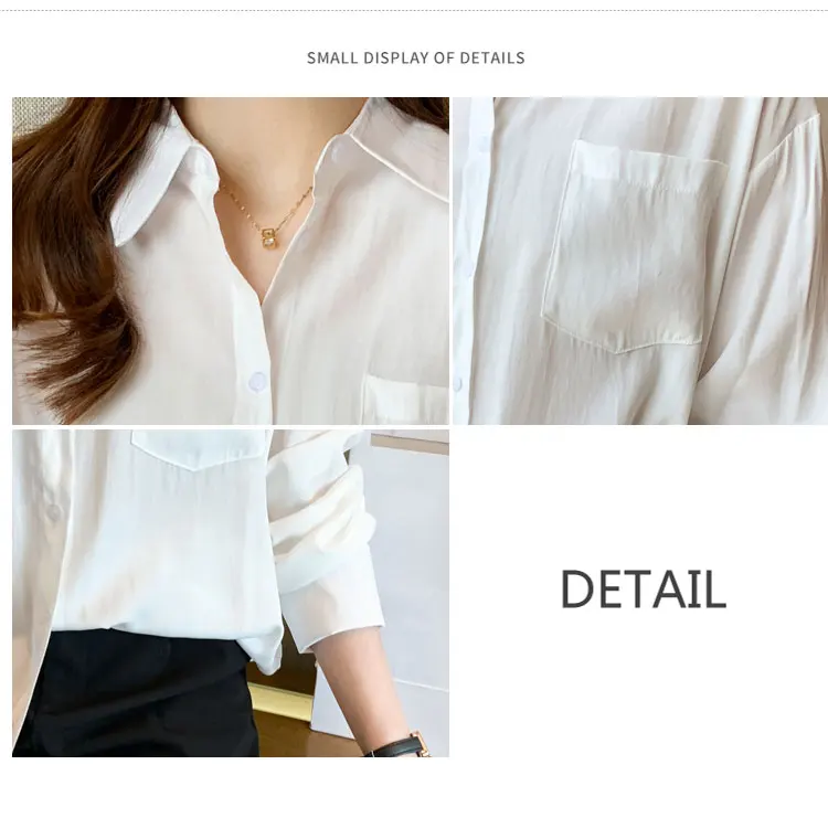 Блузка женская шифоновая с длинным рукавом на весну/осень