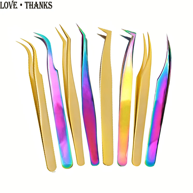 Профессиональный пинцет для наращивания ресниц 1 шт. высокоточный Пинцет из