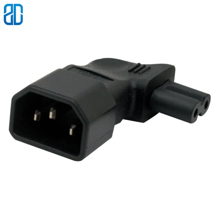 C14 C7 адаптер питания переменного тока с левым изгибом IEC320 IEC 320 коннектор к 90