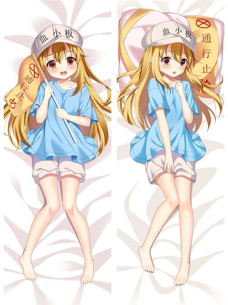 

GZMM Japanese Anime Cells at Work! Platelet Dakimakura Pillow Case Hugging Body Pillowcase DIY Custom Cushion Pillow Cover