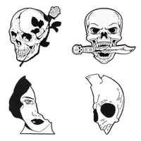 womens brooches enamel badges skull pins for backpack gothic style brooch enamel pin accessories decorative badges for clothes