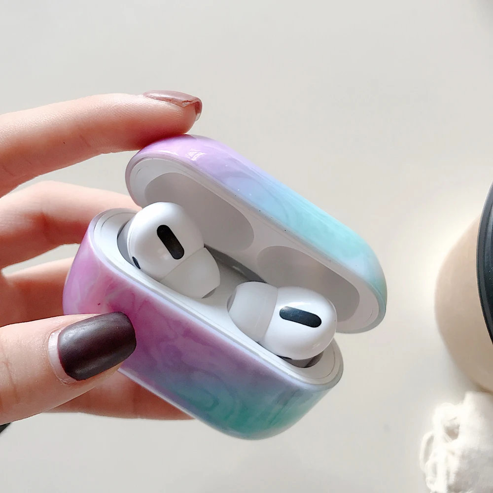 Marble Pattern Earphone Cases For Apple Airpods 2 1 Pro Case Cover Charging Box Shell Air Pods AirPod 3 Protective | Электроника